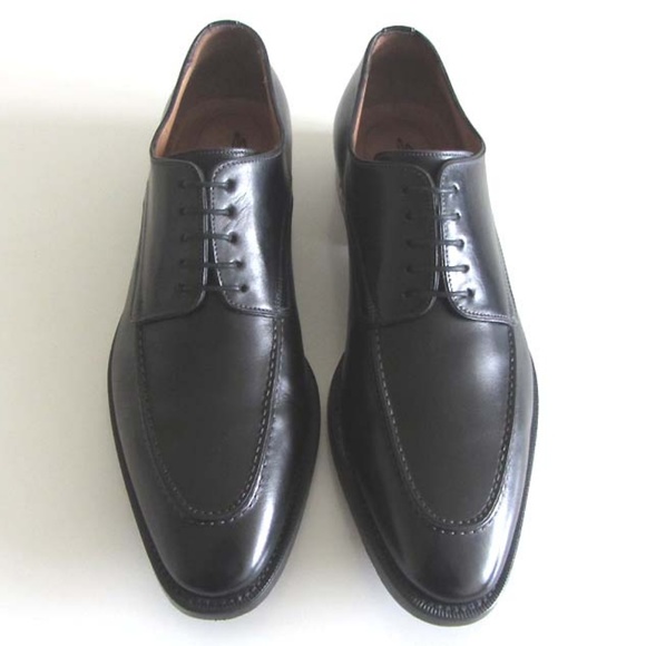 SANTONI Breden black moc toe derby shoes 9 oxfords main image 7